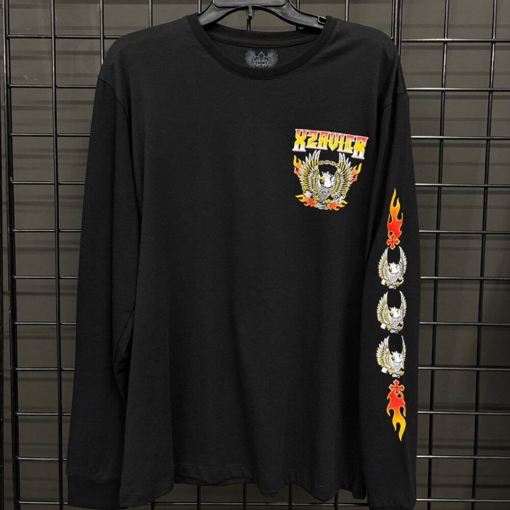 Xzavier Men's "Never Say Never" Eagle Crown Graphic Tee